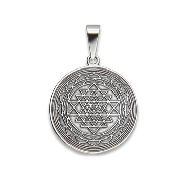 SRI YANTRA JANTRA MANDALA WISIOREK SREBRO 925