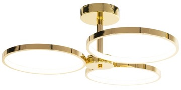 LAMPA SUFITOWA WISZĄCA NOWOCZESNA ZŁOTA GOLD LED TOOLIGHT