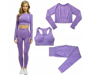 КОМПЛЕКТ ЖЕНСКИХ СПОРТИВНЫХ ЛЕГГИНСОВ, ФОРМА ДЛЯ ЗАЛА