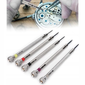 ZESTAW ŚRUBOKRĘTÓW ZEGARMISTRZOWSKICH 5 SZTUKI