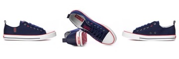 BIG STAR SHOES Trampki JJ174060 Navy/Red