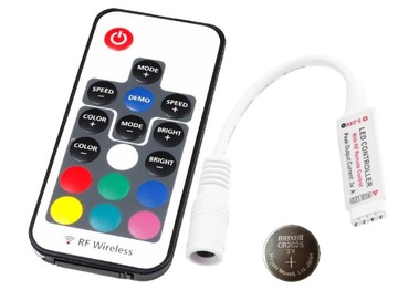 РАДИОПУЛЬТ ДИСТАНЦИОННОГО УПРАВЛЕНИЯ СВЕТОДИОДНАЯ ЛЕНТА ТВ ОСВЕЩЕНИЕ RGB 3x2A RF