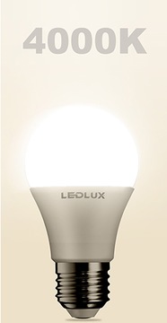 Żarówka LED E27 10W =100W SMD 4000K neutralna Premium LEDLUX nie mruga