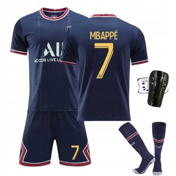 Komplet Strój Piłkarski koszulka PSG Mbappé No.7