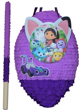 Piniata Koci Domek Gabi KICIFURA PANDUŚ XL + Kij