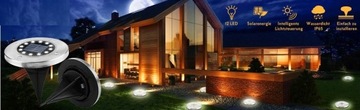 12 шт. СОЛНЕЧНАЯ ЛАМПА 12 СВЕТОДИОДНЫХ САДОВЫХ СОЛНЕЧНЫХ ЛАМП