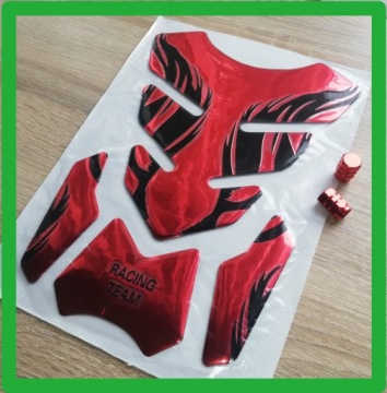 Накладка на бак RED Honda Suzuki Yamaha Kawasaki + БЕСПЛАТНО