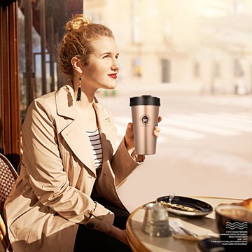 Изолированные чашки для горячего и холодного кофе, герметичная кофейная кружка