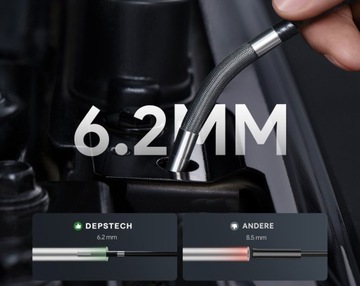 ENDOSKOP KAMERA INSPEKCYJNA DEPSTECH DS630 OBROTOWA IP67 6,2mm