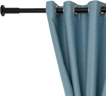 DRĄŻEK KARNISZ ZE STALI NIERDZEWNEJ CZARNY MOCNY 92/430CM