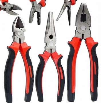 КОМБИНИРОВАННЫЕ ЩИПЦЫ, КРЕЗЦЫ, ЩИПЦЫ, НАБОР ИЗ 3 ШТ.