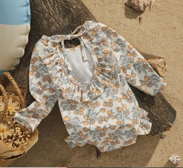 STRÓJ KĄPIELOWY KOSTIUM jednoczęściowy dla dziewczynki rozm 92 98