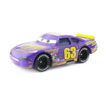 Metalowe Auto Disney Cars Auta Lee Revkins Transberry Juice no.63