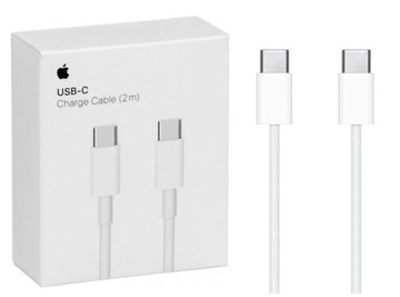 ORYGINALNY KABEL APPLE SZYBKIEGO ŁADOWANIA USB-C NA USB-C 2M MLL82ZM/A