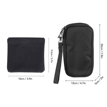 черная сумка для хранения цифровых вещей с сумкой для наушников,