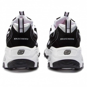 Buty damskie Skechers D'LITES 11930-BKW SNEAKERSY NA PLATFORMIE SPORTOWE