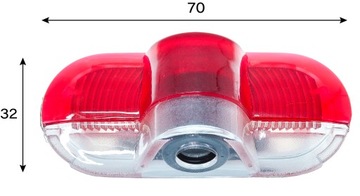 2x LAMPKA LED DRZWI PROJEKTOR SKODA OCTAVIA I 1U II 1Z HOLOGRAM LOGO ŠKODA