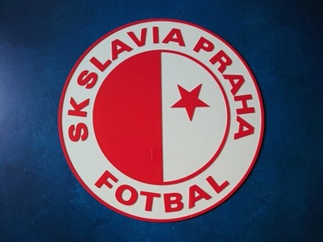 Slavia Praga logo Herb na ścianę 3D dekoracja prezent dla męża chłopaka