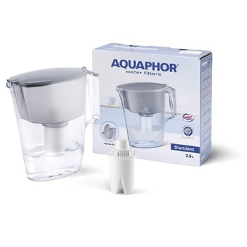 Dzbanek Standard 2,5L+ wkład B15 szary Aquaphor