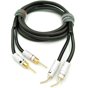 NAKAMICHI Kabel głośnikowy 2x1,5mm2 OFC szpilki 2m