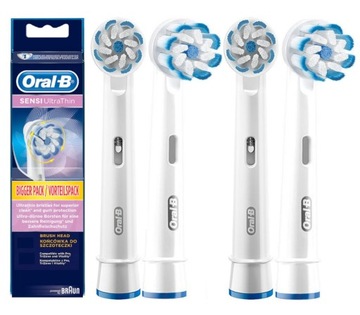 4 ORYGINALNE KOŃCÓWKI BRAUN ORAL-B SENSI ULTRATHIN