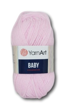 Włóczka YarnArt BABY 50g/150m Akryl 100% jasny róż 649