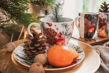 Altom Design Cranberry большая фарфоровая кофейная кружка, 350 мл