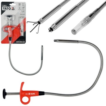 YATO CHWYTAK MAGNETYCZNY GIĘTKI 585mm PAZURKOWY + LED ZESTAW DO PODNOSZENIA