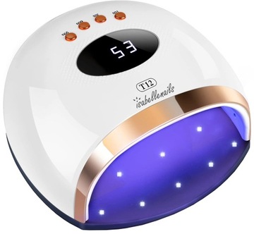 LAMPA DO PAZNOKCI T12 UV LED DO HYBRYD ŻELI SUPER MOCNA! 158W