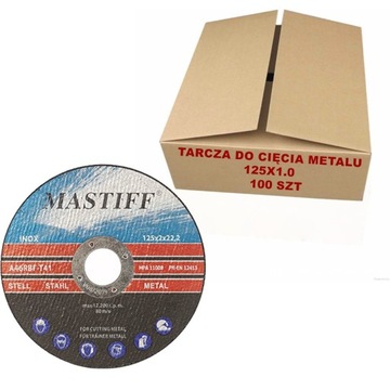 100 szt TARCZA TARCZE DO CIĘCIA METALU 125x1 mocne