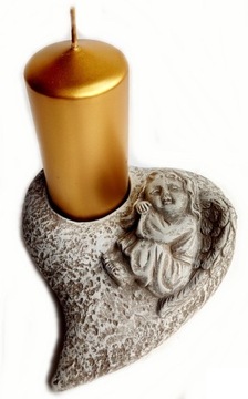 ПОДСВЕЧНИК УКРАШЕНИЕ АНГЕЛОМ ПОКРЫШОК ДЛЯ СВЕЧИ КРЕЩЕНИЕ ПРИЧАСТИЕ