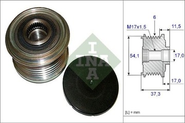 ALTERNÁTOR - SPOJKA JEDNOSMĚR SCHAEFFLER INA 535 0149 10