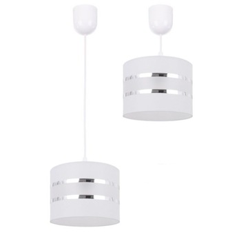 LAMPA WISZĄCA SUFITOWA NOWOCZESNA ABAŻUR WALEC