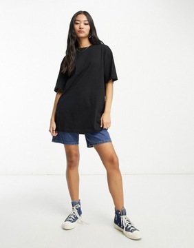 New Look Czarny T-shirt oversize mniejszy niż M