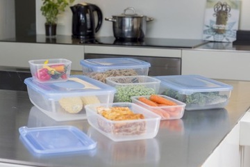 НАБОР ПИЩЕВЫХ КОНТЕЙНЕРОВ ПЛАСТИКОВЫЙ ЛАНЧБОКС С ЛАНЧБОКСОМ x12