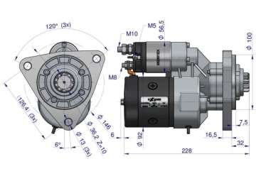 Пускатель Magneton типа T25 с редуктором MTZ Blue Line EXPOM KWIDZYN