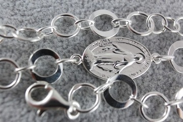 БРАСЛЕТ ДЛЯ НАПИТКОВ БОКОВАЯ МЕДАЛИТ, серебро ок. 7 г.