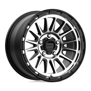 KMC: KM542 17X9 5X5.0 Satin Black Machined 18MM
