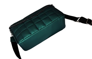 HABILE design bag listonoszka zielona ekoskóra