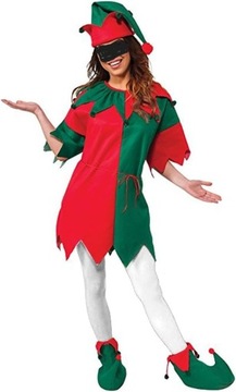 Kostium Elfa Świąteczny Na Boże Narodzenie Lub Halloween XL