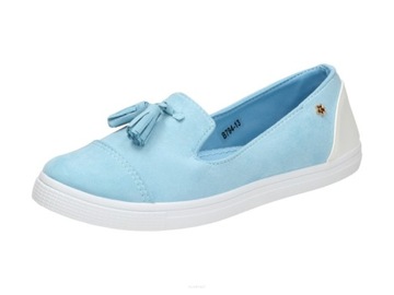 Slip On Błękitne tenisówki damskie Balada B794 r38