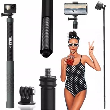 Uchwyt do Nurkowania Monopod Telesin 300cm do Kamer GoPro 12 11 10 9 DJI SJ