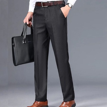 Streetwear Fashion Men Solid Slim Suit Pants Korea