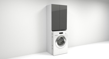 Шкаф над стиральной машиной - фиолетовый