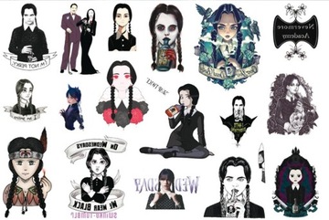 TATUAŻE ZMYWALNE DLA DZIECI WEDNESDAY ADDAMS CG502