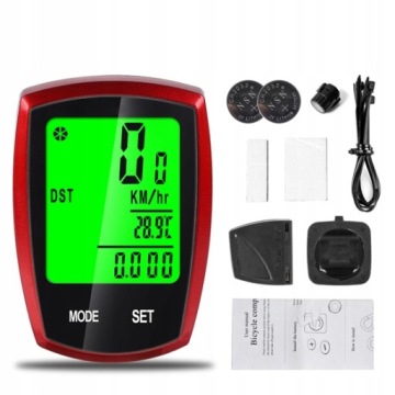 Велосипедный одометр, спидометр, велосипедный компьютер, водонепроницаемый, 22 функции