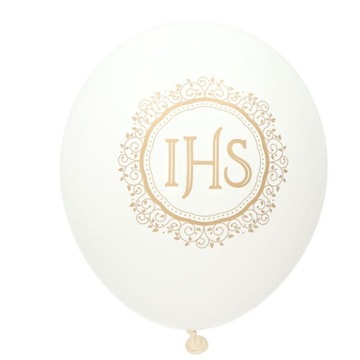 BALONY KOMUNIJNE LATEKSOWE IHS 100SZT BIO