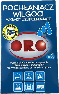 ORO Pochłaniacz wilgoci wkłady 2x450g