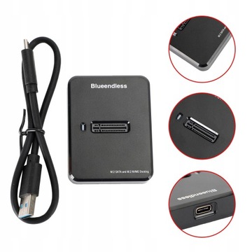 АДАПТЕР SSD ДЛЯ НАКОПИТЕЛЯ M2 SATA/NVME USB-C 3.1