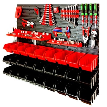 ИНСТРУМЕНТАЛЬНАЯ ДОСКА ДЛЯ МАСТЕРСКОЙ 115x78см 27 лотков